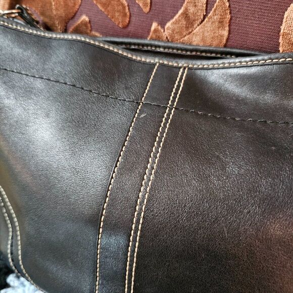 2007 Coach Y2K Hobo Shoulder Bag Purse in Buttery Soft Black Leather - Picture 4 of 7